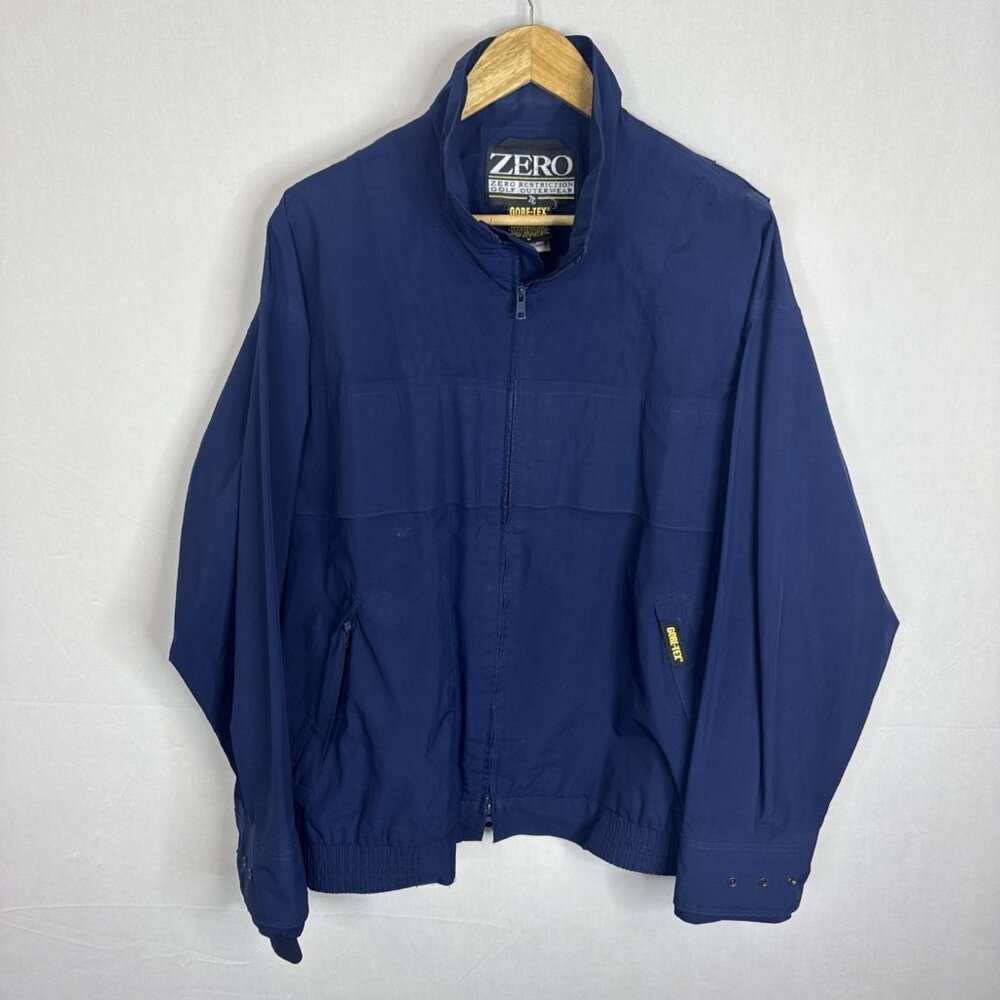 Zero Restriction Gore-Tex Golf‎ Jacket Men’s Medium Blue Waterproof USA Made